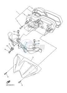 XJ6N ABS 600 XJ6-N (NAKED, ABS) (36B7 36B8) drawing METER