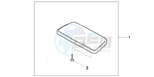 GL18009 UK - (E / AB MKH NAV) drawing TRUNK VANITY MIRR