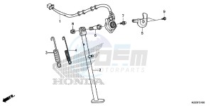 CRF250LF CRF250L E drawing STAND