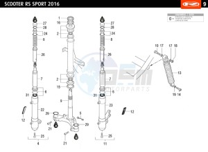 RS-SPORT-WHITE-BLUE 50 drawing FRONT FORK