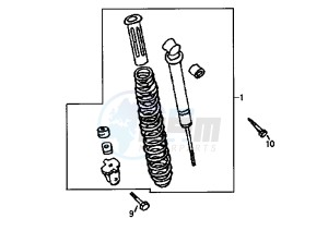 SUPER DUKE - 125 cc drawing REAR SUSPENSION