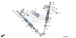 CRF100F9 Europe Direct - (ED / CMF) drawing CAMSHAFT/VALVE