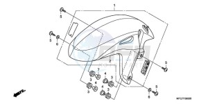 CB600F9 U / ABS ST drawing FRONT FENDER