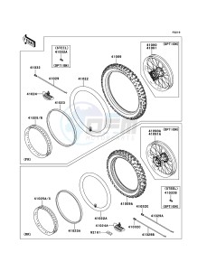 KX250F KX250ZEF EU drawing Tires