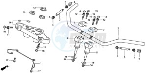 VT750C3 drawing HANDLE PIPE/TOP BRIDGE