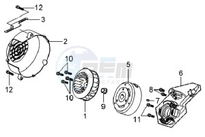 MIO 100 HU10W8-6 drawing MAGNETO / FLYWHEEL