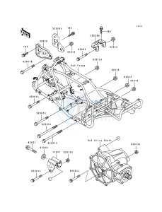 KLF 400 B [BAYOU 400 4X4] (B1-B3) [BAYOU 400 4X4] drawing FRAME FITTINGS