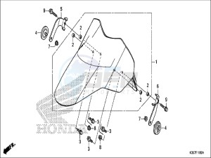 WW125EX2H WW125 E drawing FRONT FENDER