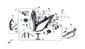 GTS 300I ABS L7 drawing HEAD LAMP CPL.