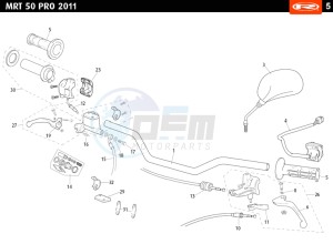 MRT-50-PRO-BLUE drawing HANDLEBAR - CONTROLS