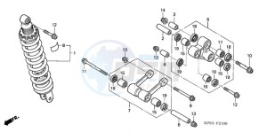 CRF230F9 Europe Direct - (ED / CMF) drawing REAR CUSHION