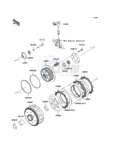 KLX250 KLX250SDF XX (EU ME A(FRICA) drawing Clutch