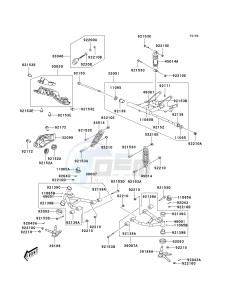 KSF 90 A [KFX90] (A7F-A9S) A7F drawing SUSPENSION