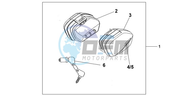 NARROW PANNIER SET