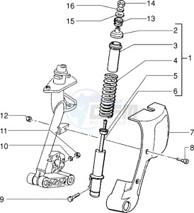 Skipper 125 drawing Front damper cover