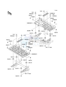 KVF 360 B [PRAIRIE 360] (B6F-B9F) B9F drawing FOOTRESTS