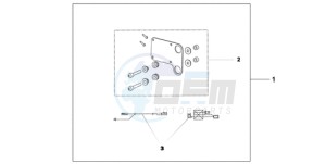 CB600F39 Australia - (U / ST) drawing HEATED GRIP ATT.