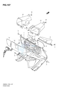 AN650 (E2) Burgman drawing FRONT BOX (AN650L1 E19)