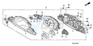 ST1300A9 Australia - (U / ABS MME) drawing METER