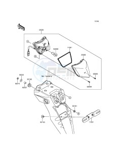 KLX250 KLX250SGF XX (EU ME A(FRICA) drawing Taillight(s)