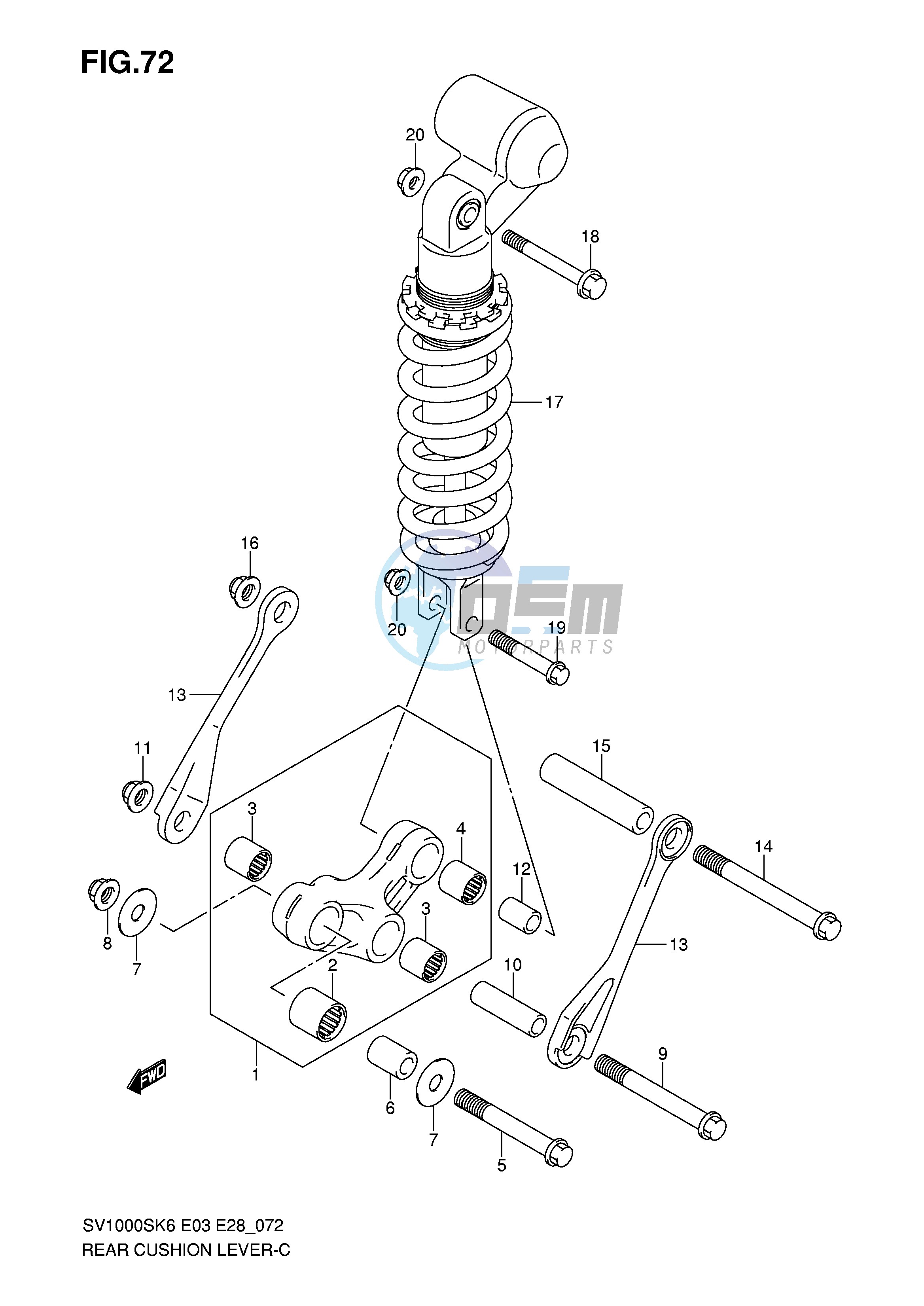 REAR CUSHION LEVER