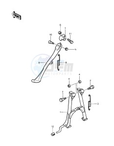 KZ 1000 C [POLICE 1000] (C2-C4) [POLICE 1000] drawing STANDS -- 79-81 C2_C3_C4- -