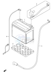 GSX-R600 (E2) drawing BATTERY