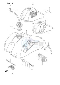 DS80 (E24) drawing FUEL TANK (MODEL H J K)