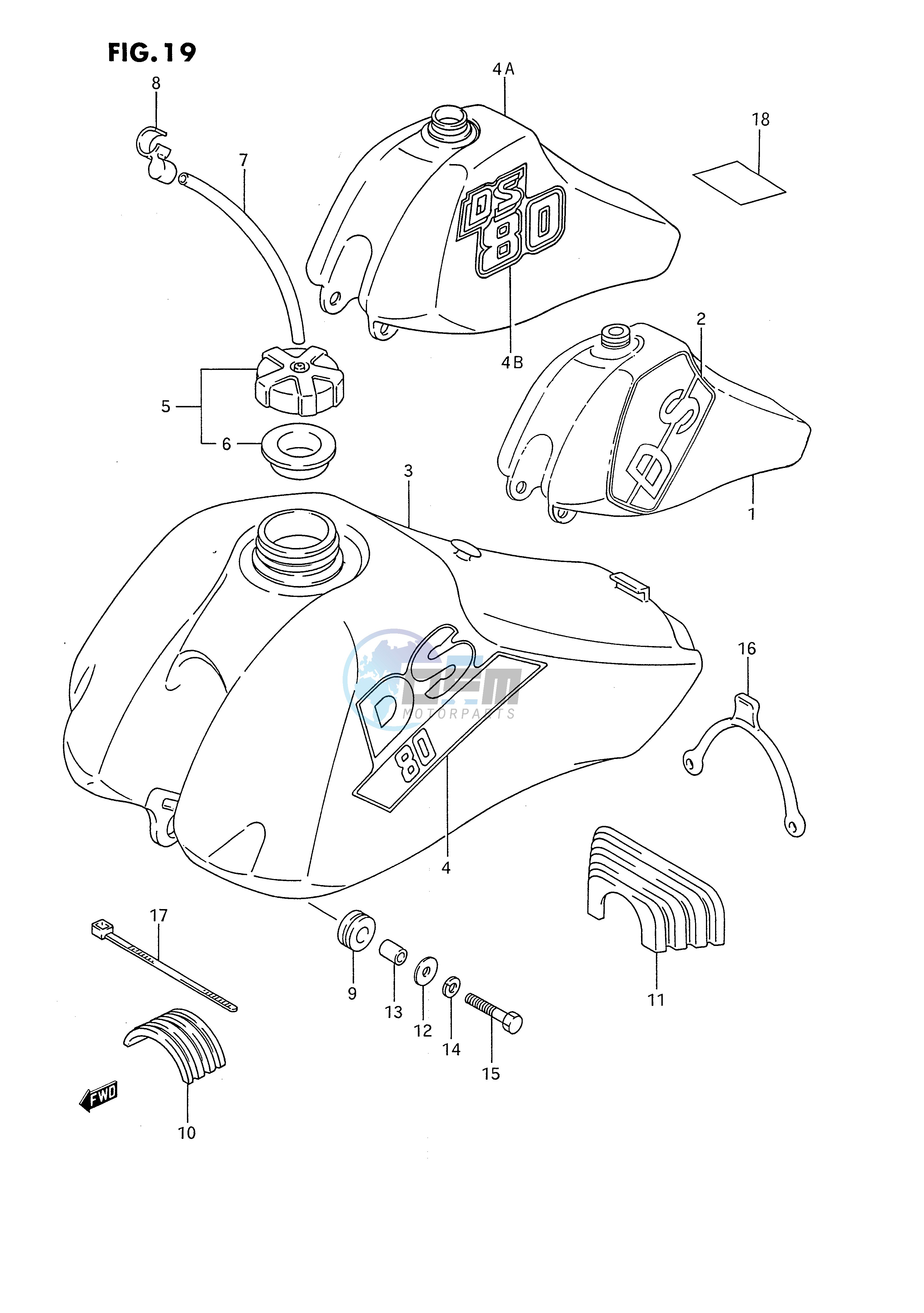 FUEL TANK (MODEL H J K)