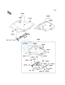 NINJA ZX-6RR ZX600-N1H FR GB XX (EU ME A(FRICA) drawing Seat