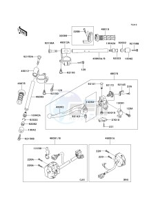 ZX 900 F [NINJA ZX-9R] (F1-F2) [NINJA ZX-9R] drawing HANDLEBAR