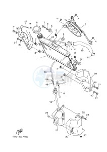 MT07A MT-07 ABS 700 (1XB3) drawing RADIATOR & HOSE