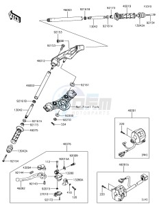 NINJA 650 EX650KJFA XX (EU ME A(FRICA) drawing Handlebar