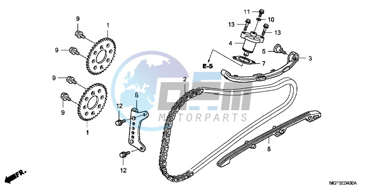 CAM CHAIN/ TENSIONER