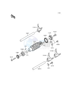 ER-6N ER650EEF XX (EU ME A(FRICA) drawing Gear Change Drum/Shift Fork(s)