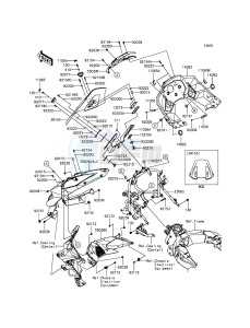 VERSYS 1000 KLZ1000BGF FR GB XX (EU ME A(FRICA) drawing Cowling(Upper)