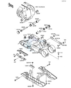 KSF 250 A [MOJAVE 250] (A3-A7) [MOJAVE 250] drawing SWING ARM