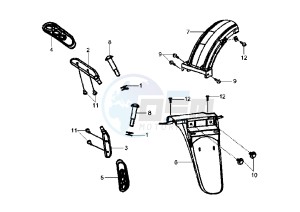 HD EU2 - 200 cc drawing REAR FENDER