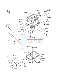 MULE 4010 DIESEL 4x4 KAF950FBF EU drawing Crankcase