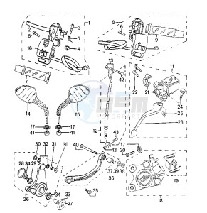 SPEEDFIGHT AQUA - 50 cc drawing CONTROLS