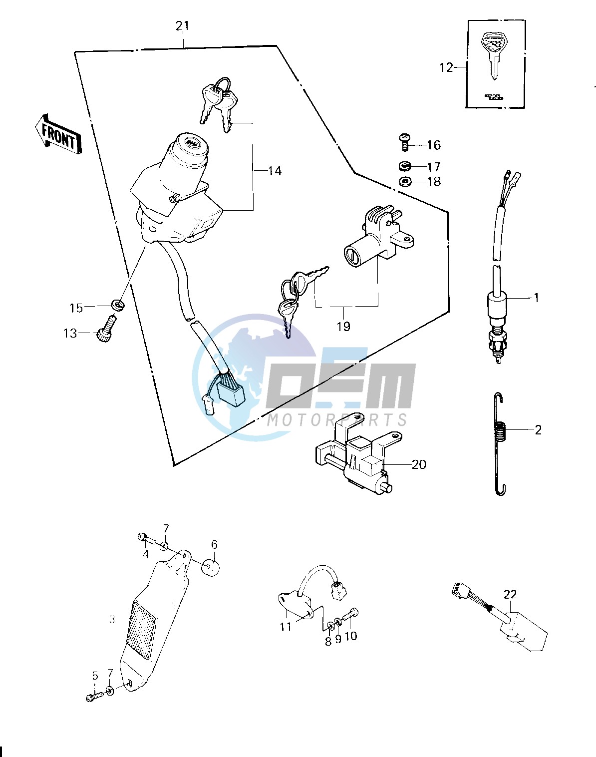 IGNITION SWITCH_LOCKS_REFLECTORS -- 80 H1- -