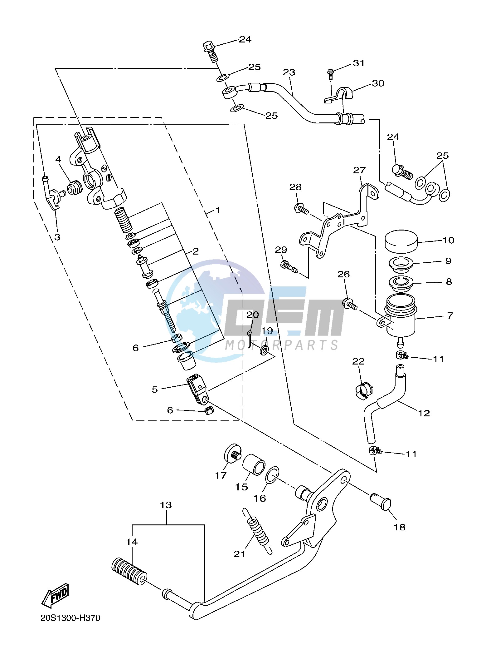 REAR MASTER CYLINDER