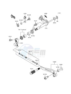 Z800 ZR800AEF FR GB XX (EU ME A(FRICA) drawing Gear Change Mechanism