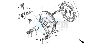 CMX250C REBEL drawing REAR BRAKE PANEL