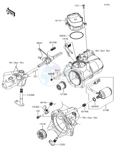 MULE PRO-DXT KAF1000BHF EU drawing Gear Change Mechanism