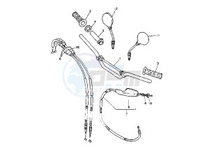 TT K 600 drawing STEERING HANDLE -CABLE