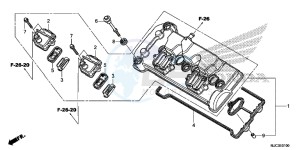 CBR600RRD CBR600RR UK - (E) drawing CYLINDER HEAD COVER