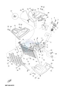 XT660ZA XT660Z ABS TENERE (2BE4 2BE4 2BE4) drawing RADIATOR & HOSE