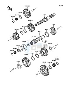 VN 1500 A [VULCAN 1500] (A10-A13) [VULCAN 1500] drawing TRANSMISSION-- VN1500-A11_A12_A13- -