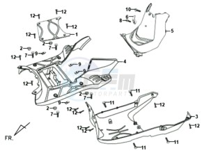 SYMPLY 50 L7 drawing COWLING / FOOTREST / FLOOR MAT